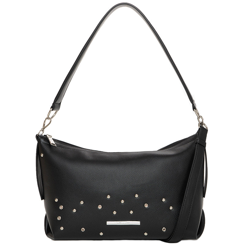 Bolsa Hobo Preta com Tachas – Rafitthy