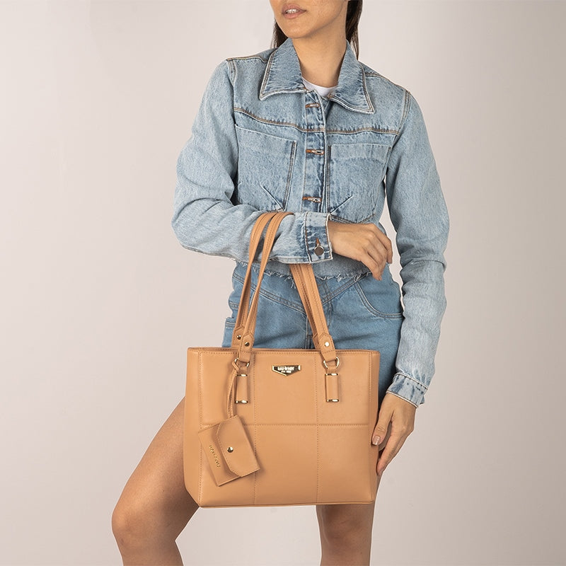 Bolsa Tote Média de Ombro Rafitthy com Porta Cartão