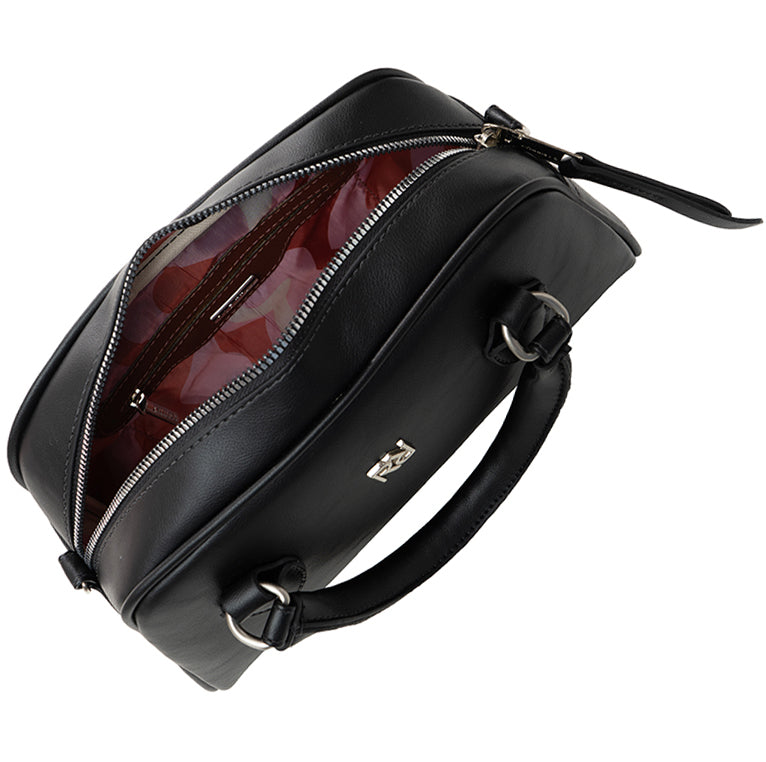 Bolsa Baú Preta com Alça Transversal – Rafitthy