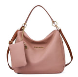 Bolsa Hobo com Alça Transversal e Mini Necessaire – Rosa Amora