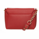 Bolsa Transversal Vermelha com Corrente Dourada e Chaveiro – Rafitthy